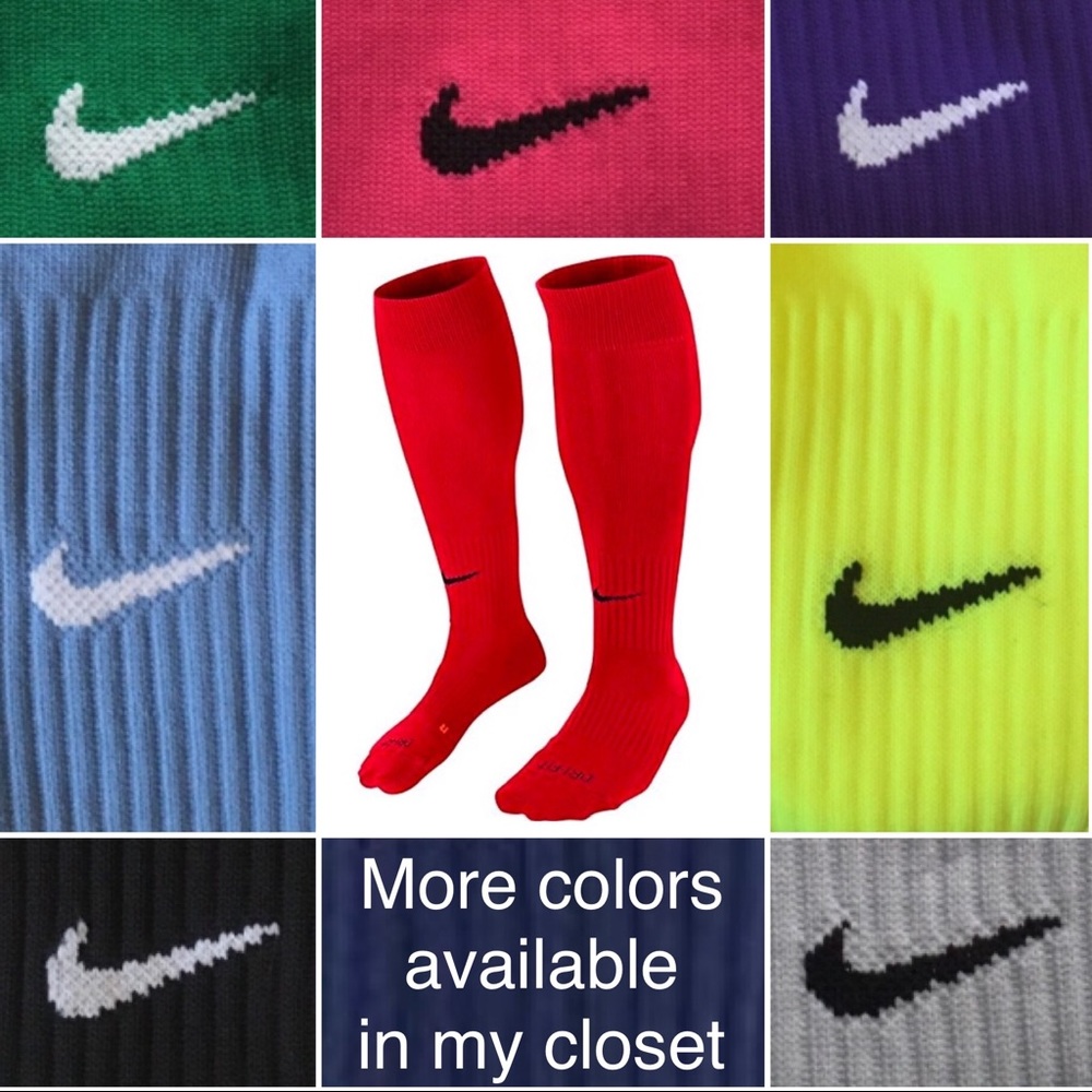 NIKE Dri-Fit knee high soccer socks NWT blue L - Picture 7 of 7